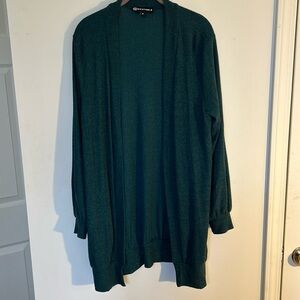 Wantable Green long oversized ribbed cardigan sweater size medium